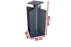 OUTFLEXX Bodenanker XL Für Ampelschirme, Anthrazit, Pulverbesch. Stahl, 28x28x60,5, Zum Einbetonieren -Gartenmöbel 4 18356.jpg