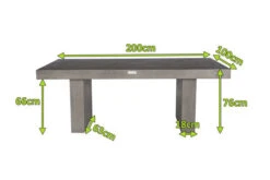 OUTFLEXXEsstisch, Grau, Faserzement, 200 X 100 X 76 Cm, Witterungsbeständig, Pflegeleicht, Rechteckig 7 OUTFLEXXEsstisch, Grau, Faserzement, 200 X 100 X 76 Cm, Witterungsbeständig, Pflegeleicht, Rechteckig -Gartenmöbel 4 18586.jpg