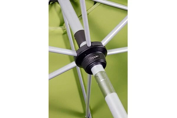 DOPPLER Active Auto Tilt Mittelstockschirm, Anthrazit, Aluminium/Textil, Ø210cm, Höhenverstellbar, Knickbar, Mit Kurbel 4 DOPPLER Active Auto Tilt Mittelstockschirm, Anthrazit, Aluminium/Textil, Ø210cm, Höhenverstellbar, Knickbar, Mit Kurbel – Bild 4