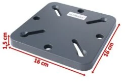 OUTFLEXX Adapterplatte Für Schirmständer Und Bodenanker, Anthrazit, Alu, 16x16x1,5cm, Lochabstand 64-113mm 9 OUTFLEXX Adapterplatte Für Schirmständer Und Bodenanker, Anthrazit, Alu, 16x16x1,5cm, Lochabstand 64-113mm -Gartenmöbel 4 18885.jpg