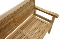 Ploß Zweisitzer Landhausbank York, Premium-Teak, Natur, 120x64x95 Cm -Gartenmöbel 4 18981.jpg