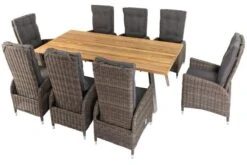 OUTFLEXX Esstischgarnitur, Edelstahl/recyceltes FSC-Teak, Tisch 220x100 Cm, 8 Hochlehner- Diningsessel, A-Gestell -Gartenmöbel 4 19381.jpg