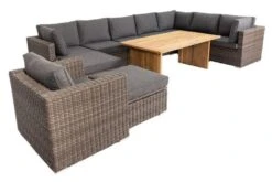 OUTFLEXX Loungegarnitur, Polyrattan/Teakholz, Tisch 160x90cm, Für 10 Personen, Wasserfeste Kissenbox -Gartenmöbel 4 19398.jpg