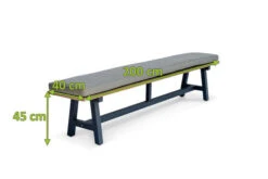 OUTFLEXX Belanda Bank, Dark Grey/natur, Alu/recycled FSC®-Teak, 200x40x45cm, Rustikal Gebürstet, A-Gestell -Gartenmöbel 4 20322.jpg