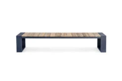 OUTFLEXX Kona Bank, Dark Grey/natur, Alu/recycled FSC®-Teak, 240x40x45cm, Rustikal Gebürstet, U-Gestell 8 OUTFLEXX Kona Bank, Dark Grey/natur, Alu/recycled FSC®-Teak, 240x40x45cm, Rustikal Gebürstet, U-Gestell -Gartenmöbel 4 20327.jpg