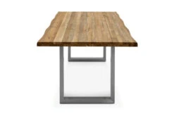 OUTFLEXX Esstisch, Natur, Edelstahl & Recycled FSC-Teak, 200 X 100 Cm, Baumkante 9 OUTFLEXX Esstisch, Natur, Edelstahl & Recycled FSC-Teak, 200 X 100 Cm, Baumkante -Gartenmöbel 4 20355.jpg