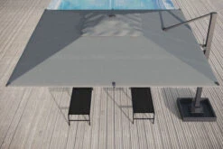 OUTFLEXX Ultimate XL Ampelschirm, Anthrazit/grau, Alu/Spuncrylic®, 450x450cm, Inkl. Befüllbarem Schirmständer -Gartenmöbel 4 20367.jpg