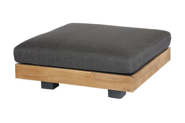 OUTFLEXX Ecklounge, Alu/Akazie/Zement, 6 Personen, Inkl. Tisch 83 X 83 Cm Und Polster Aus Olefin In Anthrazit 4 OUTFLEXX Ecklounge, Alu/Akazie/Zement, 6 Personen, Inkl. Tisch 83 X 83 Cm Und Polster Aus Olefin In Anthrazit – Bild 4