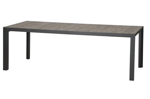 SIENA GARDEN Velia / Silva Dining Set, Anthrazit/washed Grey, Alu/Ranotex/Keramik, 8 Sessel, Tisch 220 X 100 Cm 4 SIENA GARDEN Velia / Silva Dining Set, Anthrazit/washed Grey, Alu/Ranotex/Keramik, 8 Sessel, Tisch 220 X 100 Cm – Bild 4