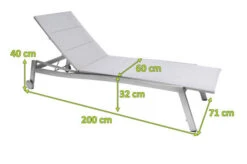 STERN Allround Rollenliege, Silber, Edelstahl/Textil, 200x71x40 Cm, Gepolstert, Verstellbare Rückenlehne -Gartenmöbel 4 21911.jpg
