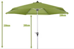 DOPPLER Active Auto Tilt Mittelstockschirm, Grün, Aluminium/Textil, Ø 280 Cm, Mit Kurbel 11 DOPPLER Active Auto Tilt Mittelstockschirm, Grün, Aluminium/Textil, Ø 280 Cm, Mit Kurbel -Gartenmöbel 5 12352 2.jpg