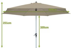 DOPPLER Active Auto Tilt Mittelstockschirm, Greige, Aluminium/Textil, Ø 320 Cm, Mit Kurbel 11 DOPPLER Active Auto Tilt Mittelstockschirm, Greige, Aluminium/Textil, Ø 320 Cm, Mit Kurbel -Gartenmöbel 5 12353 3.jpg