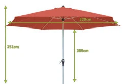 DOPPLER Active Auto Tilt Mittelstockschirm, Terrakotta, Aluminium/Textil, Ø 320 Cm, Mit Kurbel 11 DOPPLER Active Auto Tilt Mittelstockschirm, Terrakotta, Aluminium/Textil, Ø 320 Cm, Mit Kurbel -Gartenmöbel 5 12353 4.jpg