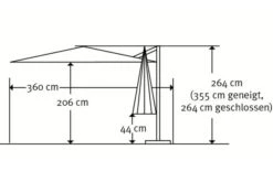 Schneider® SCHNEIDER Rhodos Twist Ampelschirm, Anthrazit, Quadratisch, 300 X 300 Cm -Gartenmöbel 5 13623 2.jpg