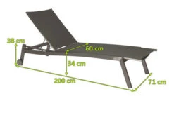 STERN Allround Rollenliege, Silbergrau, Edelstahl/Textil, 200x71x38 Cm, Verstellbare Rückenlehne -Gartenmöbel 5 15897 2.jpg