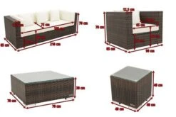 OUTFLEXX Loungemöbel-Set, Braun Marmoriert, Polyrattan, 6 Pers, Wasserfeste Kissenbox, Inkl. Beistelltisch -Gartenmöbel 5 16063 BOX B.jpg