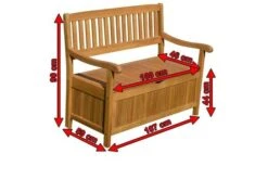 Ploß Aufbewahrungsbank, FSC-Akazie, 107 X 59 X 90 Cm, Inkl. Zinkbeschlägen -Gartenmöbel 5 16526.jpg