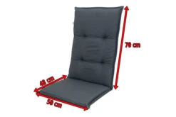 DOPPLER Comfort Stuhlauflage Hochlehner, Anthrazit, Polyester, 120 X 50 X 7 Cm -Gartenmöbel 5 17431.jpg