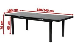 OUTFLEXX Premium Ausziehtisch, Anthrazit/grau, Alu/Glas, 180/240x100cm, Automatischer Ausziehmechanismus -Gartenmöbel 5 18337.jpg