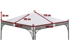 OUTFLEXX Ersatzdach Für Siena Garden Pavillon Korfu, Natur, Polyester PU-beschichtet, 350x350cm -Gartenmöbel 5 18343.jpg