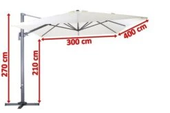 OUTFLEXX Ampelschirm, Anthrazit/creme, Pulverbesch. Aluminium, 400x300cm, Inkl. Plattenständer -Gartenmöbel 5 18347.jpg