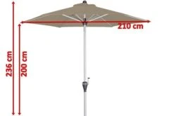 DOPPLER Active Auto Tilt Mittelstockschirm, Greige, Aluminium/Textil, Ø210cm, Höhenverstellbar, Knickbar, Mit Kurbel -Gartenmöbel 5 18592 3.jpg