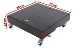 OUTFLEXX Schirmständer, Granit, 70x70x22cm, 150kg, Mit Lenkrollen Und Standfüßen -Gartenmöbel 5 18884.jpg