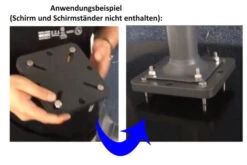 OUTFLEXX Adapterplatte Für Schirmständer Und Bodenanker, Anthrazit, Alu, 16x16x1,5cm, Lochabstand 64-113mm 11 OUTFLEXX Adapterplatte Für Schirmständer Und Bodenanker, Anthrazit, Alu, 16x16x1,5cm, Lochabstand 64-113mm -Gartenmöbel 5 18885.jpg