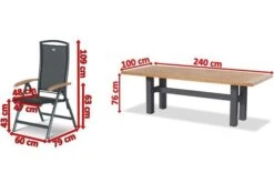 HARTMAN Sondermodell Yasmani/Raffaelo Esstischgruppe, Xerix, Alu/Teakholz, 240x100cm, 6 Multipositionssessel 9 HARTMAN Sondermodell Yasmani/Raffaelo Esstischgruppe, Xerix, Alu/Teakholz, 240x100cm, 6 Multipositionssessel -Gartenmöbel 5 19039.jpg