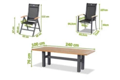 HARTMAN Sondermodell Yasmani/Alice Esstischgruppe, Xerix, Alu/Teakholz, 4x4 Textilen, 240x100cm, 4 Stapel-, 2 Multipositionssessel -Gartenmöbel 5 19047.jpg