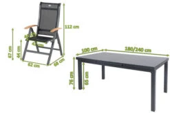 HARTMAN Alice Esstischgarnitur, Xerix, Alu/4x4 Textilen, Tisch 180/240x100cm, 8 Multipositionssessel -Gartenmöbel 5 19326.jpg