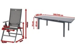 HARTMAN Aruba Esstischgarnitur, Xerix, Alu/Textilene, Tisch 180/240x100cm, 8 Multipositionssessel -Gartenmöbel 5 19344.jpg