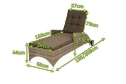 Ploß Rabida Comfort Rollliege, Champagner-meliert, Polyrattan, 198x68x44cm, Verstellbar, Hohe Sitzhöhe 24 Ploß Rabida Comfort Rollliege, Champagner-meliert, Polyrattan, 198x68x44cm, Verstellbar, Hohe Sitzhöhe -Gartenmöbel 5 20165.jpg