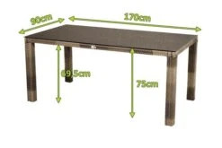 Ploß Rabida Dining Tisch, Champagner-meliert, Polyrattan, 170 X 90 Cm, Glasplatte In Steinoptik 13 Ploß Rabida Dining Tisch, Champagner-meliert, Polyrattan, 170 X 90 Cm, Glasplatte In Steinoptik -Gartenmöbel 5 20167.jpg