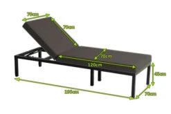 HARTMAN Eva Loungeliege, Sooty, Sunbrella, 195 X 70 X 45 Cm, Rückenlehne Verstellbar, Hohe Liegefläche -Gartenmöbel 5 20468.jpg