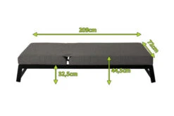 OUTFLEXX Allure Sonnenliege, Sooty, Alu/Sunbrella, 211 X 74 X 44,5 Cm, Verstellbare Kopfstütze -Gartenmöbel 5 20736.jpg