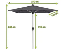 DOPPLER Active Auto Tilt Mittelstockschirm, Anthrazit, Alu/Polyester, 210x140 Cm, Höhenverstellbar, Mit Kurbel -Gartenmöbel 5 20873.jpg