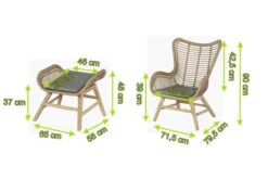 OUTFLEXX Sessel, Rattan Grey, Polyrattan/Akazie, 79,5 X 71,5 X 90 Cm, Inkl. Hocker Und Polster In Braun -Gartenmöbel 5 21033.jpg