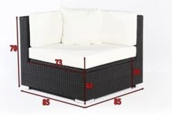 OUTFLEXX Eckelement, Schwarz, Polyrattan, Inkl. Polster Und Kissen, Wasserfeste Kissenbox -Gartenmöbel 5 2392 6 BOX.jpg