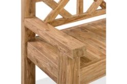 OUTFLEXX Gartenbank, Natur, Recyceltes FSC®-Teakholz, 160x73cm, Mit Rücken- Und Armlehnen, Rustikal Gebürstet -Gartenmöbel 6 15859.jpg