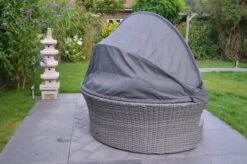 OUTFLEXX Sonneninsel, Grau, Polyrattan, Halbrund, 193 X 104 X 74 Cm, Hocker Drehbar, Dach Klappbar -Gartenmöbel 6 16110.jpg