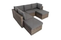 OUTFLEXX Loungemöbel-Set, Grau, Polyrattan, 6 Personen, Verstellbare Sitzflächen, Wasserfeste Kissenbox -Gartenmöbel 6 18364 BOX.jpg