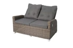 OUTFLEXX Dining 2-Sitzer Sofa, Grau, Polyrattan, 148 X 83 X 110 Cm, Stufenlos Verstellbar -Gartenmöbel 6 18912.jpg