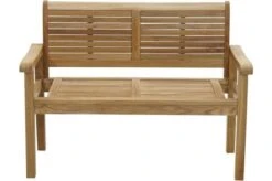 Ploß Zweisitzer Landhausbank York, Premium-Teak, Natur, 120x64x95 Cm -Gartenmöbel 6 18981.jpg