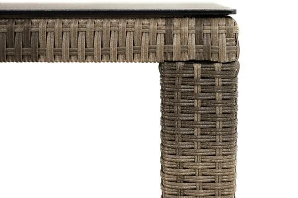 Ploß Rabida Dining Tisch, Champagner-meliert, Polyrattan, 170 X 90 Cm, Glasplatte In Steinoptik 6 Ploß Rabida Dining Tisch, Champagner-meliert, Polyrattan, 170 X 90 Cm, Glasplatte In Steinoptik – Bild 6