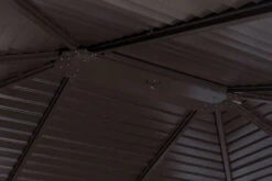 OUTFLEXX Hardtop Pavillon, Braun, Aluminium, 300x365cm, Inkl. Seitenteile Und Insektennetz -Gartenmöbel 6 20386.jpg