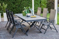 HARTMAN Exklusivmodell Xanadu Ausziehtisch, Xerix, Alu / Glaskeramik, 220/280 X 100 Cm, X-Gestell -Gartenmöbel 6 20403.jpg