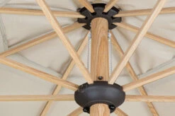 DOPPLER Alu Wood Mittelstockschirm, Natur, Alu/Polyester, 350cm, Mit Kurbel, Holzoptik -Gartenmöbel 6 22339.jpg