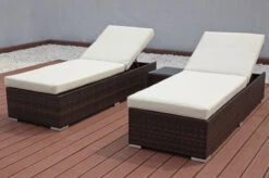 OUTFLEXX 2er-Set Sonnenliegen, Braun Marmoriert, Polyrattan, Je 200x70x45cm, Mit Beistelltisch -Gartenmöbel 6 7761.jpg