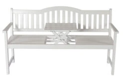 VILLANA Gartenbank, Weiß, Akazienholz, 152 X 59 X 86 Cm, 2-3 Personen, Klapptisch-Funktion 12 VILLANA Gartenbank, Weiß, Akazienholz, 152 X 59 X 86 Cm, 2-3 Personen, Klapptisch-Funktion -Gartenmöbel 7 13851.jpg